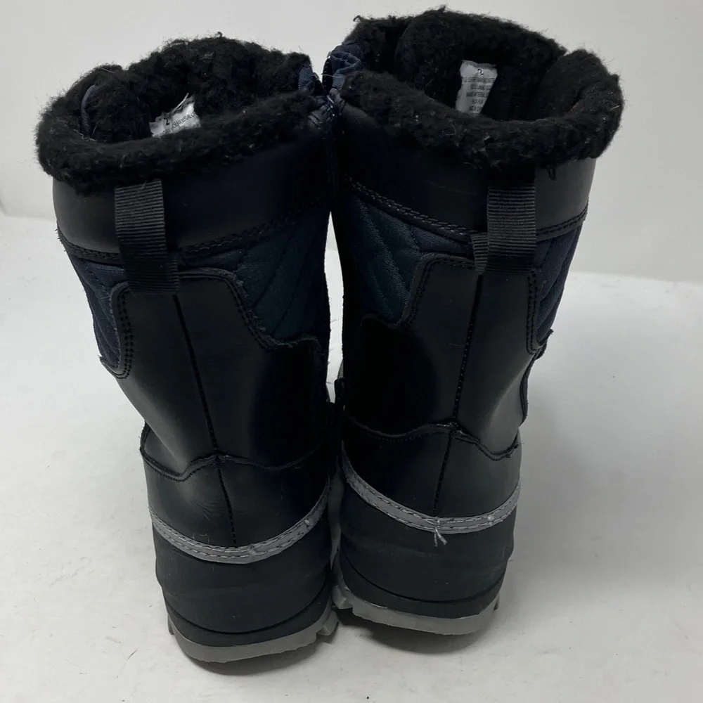 All In Motion Thermolite Ecomode Kids Skylar Winter Boots Size 2 Dark Navy/Black